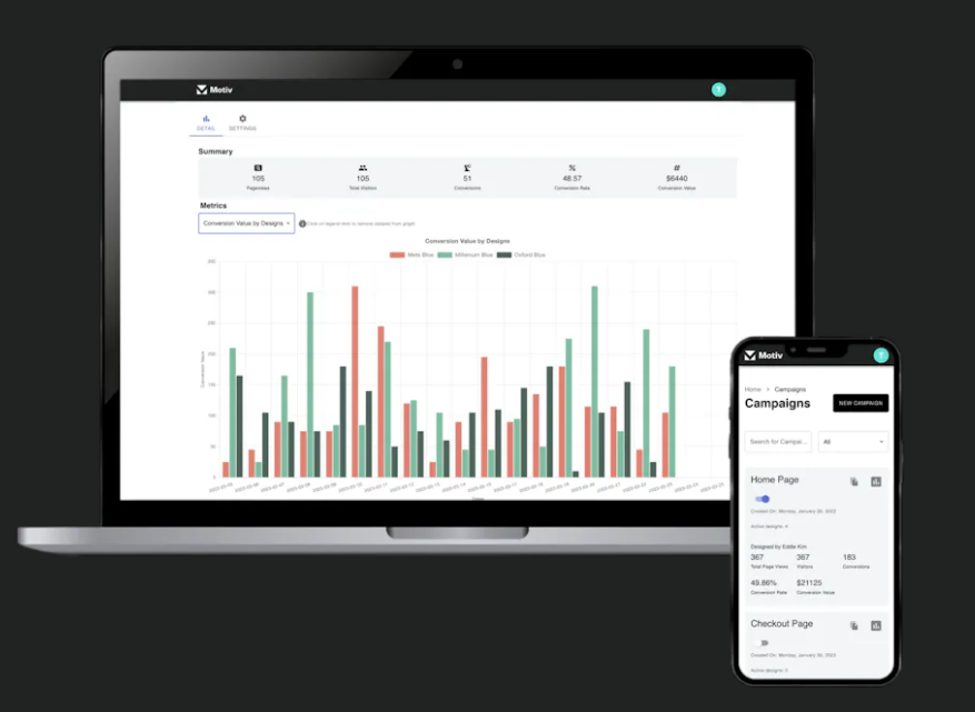 Motive Optimize screenshot preview